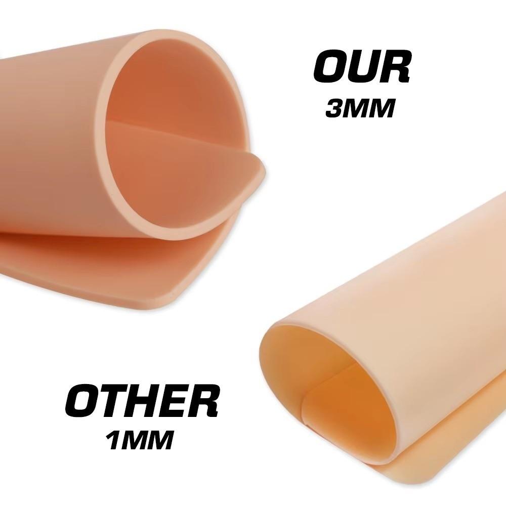 3MM Thick Tattoo Practice Skin Blank Training Tattoo Skin Soft Fake Skin  For Permanent Makeup