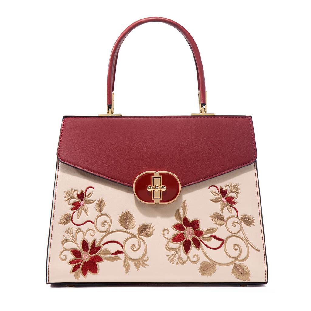 Mother'S Day Gift For Mother, Large-Capacity Handbag, Lady'S Mother Bag, Atmospheric High-End Embroidered Women'S Bag