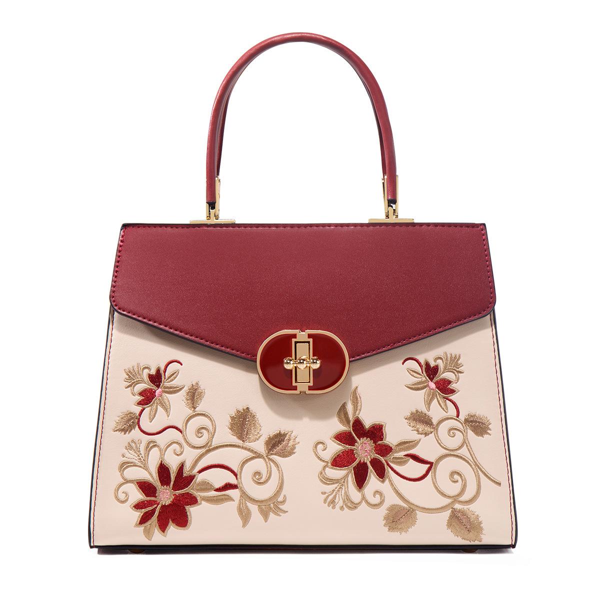 Mother S Day Gift For Mother, Large-Capacity Handbag, Lady S Mother Bag, Atmospheric High-End Embroidered Women S Bag