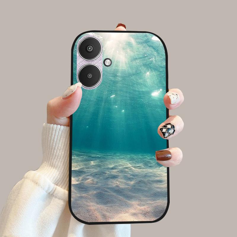 For Xiaomi Poco M6 5G Case 23128PC33I Silicone TPU Soft Phone Cover Cases For Redmi 13C 13R 5G Fashion Protective Fundas Shells