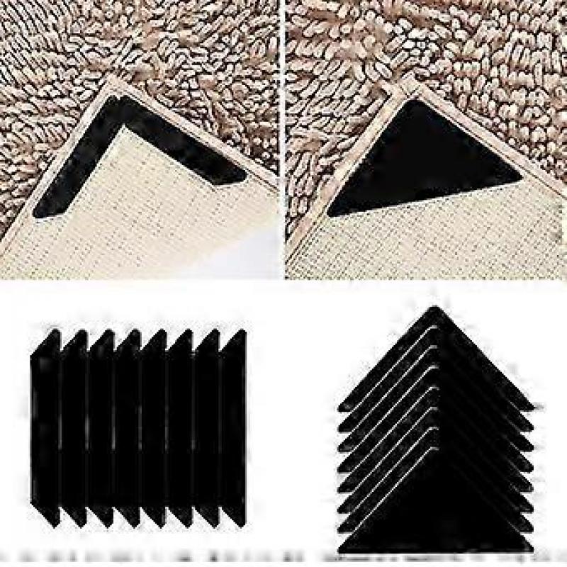 16 PCS Tape for Double Sided Carpet Tape Rug Corner Grippers Reusable Hardwood Floors, Non Slip