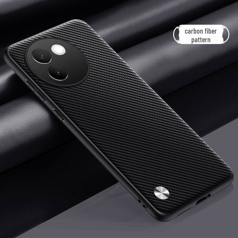Vivo V30e Leather Carbon Fiber Kevlar Protective Cover - All-Inclusive Case for V23, V30Pro, V25