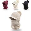 Winter Womens Knit Headgear With Ear Cover And Neck Warmth For Outdoor Activities