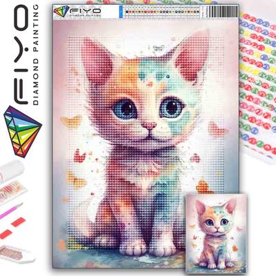 Pittura diamante rotonda completa fai da te Punto croce 3D carino animale fiore arte decorativa per la casa pittura diamante 5d pittura arte diamante