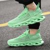 Sports Shoes Men's Breathable Fly Woven Men's Shoes Fried Dough Twists Soles Hollow Thick Soles Large Casual Shoes