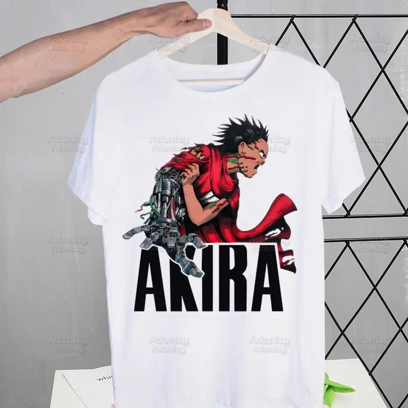 Akira Anime Manga Japanese T Shirt Men Retro Tops Tees Harajuku Neo Tokyo Shotaro Kaneda Tshirt Streetwear Hip Hop T-shirts
