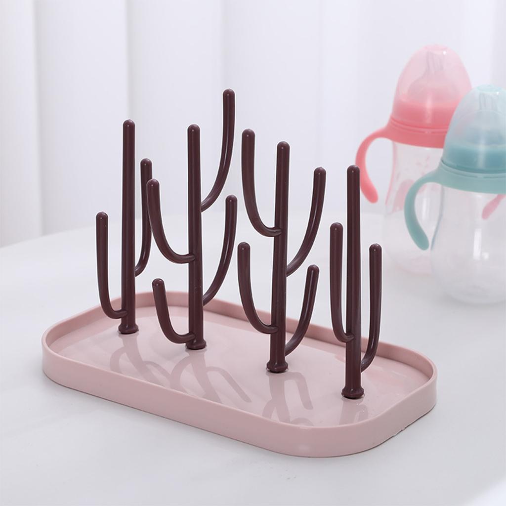 Infant Water Drying Rack Shelf Cactus Removable Feeding Multifunctional