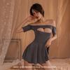 Smoke Sexy Lingerie Sexy Hollow Pajamas Uniform Temptation Free Nightgown Hot Pure Desire Suit