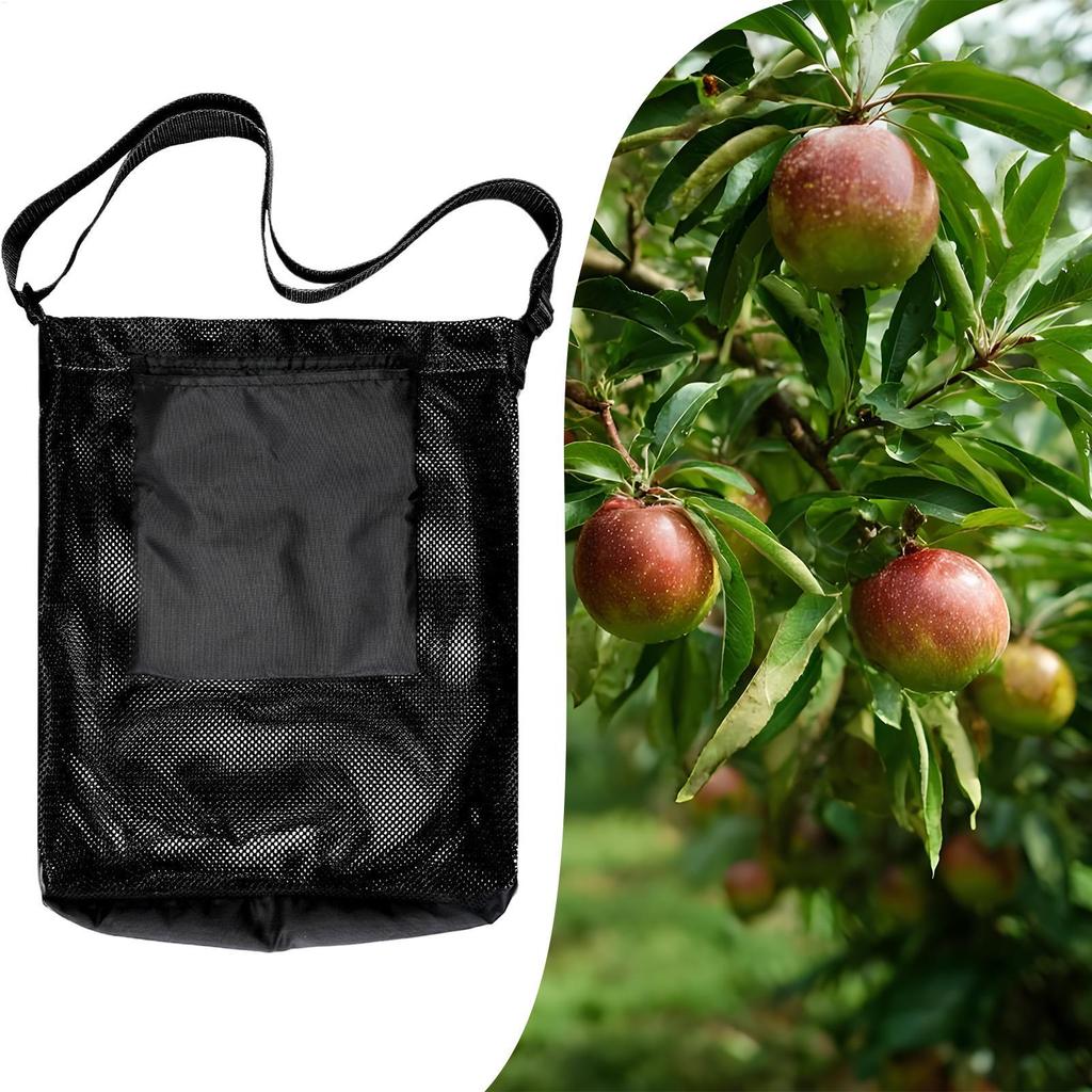 Mushroom Foraging Bag Mesh Picking Pouch with Adjustable Strap Portable Foldable Pouch for Collection Hunting Storage Garden