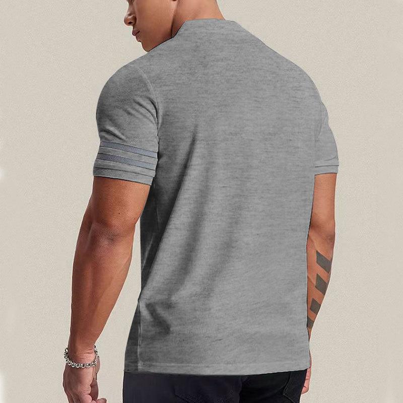 Herren Casual Kurzarm Schnelltrocknend Atmungsaktiv Poloshirt Slim Fit Herren Revers T-Shirt