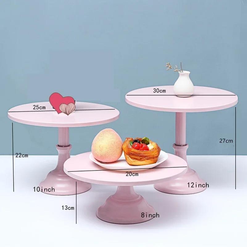 Tortenständer, Home Party Dessert Display Schmiedeeisen Ständer Hochzeitsdekoration Geburtstagstortentablett Nachmittagstee Obstdesserttablett