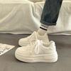 Thick Soled Sponge Cake Shoes Autumn Sports White Shoes