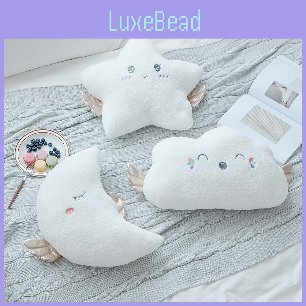 Moon Star Cloud Wing Plush Stuffed Toy Smile Doll Pp Cotton Girl Gift Birthday
