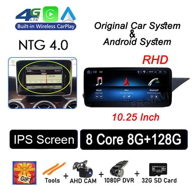 RHD 10.25" For Mercedes Benz E Class W212 2009 - 2015 Head Unit Android 14 Car Raido GPS Navigation Multimedia Player Video