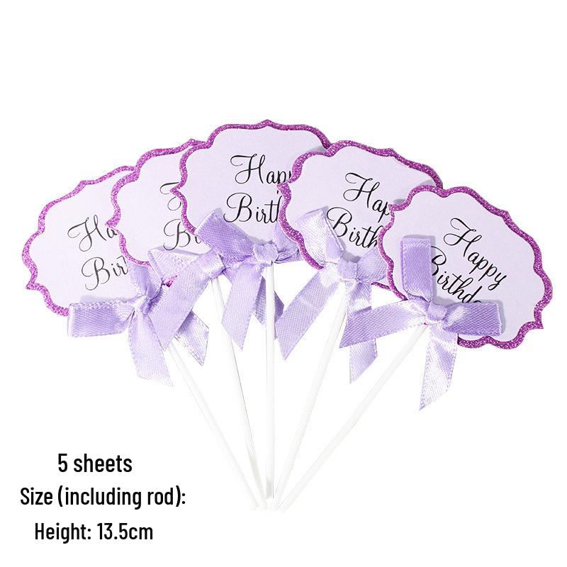 50-Piece Blank Insert Cards for Cake Decorations and Celebrations