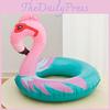 Nadmuchiwane Wzór Zwierzęcy Flaming Dorosły Pierścień do Siedzenia Grubość Pvc 0,24 mm Kółko do Pływania Dla Dzieci