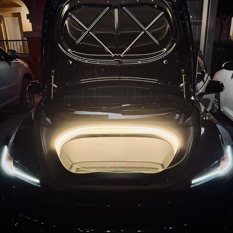 Quick Install Car Frunk Decorative Atmosphere Light Feature Bright LED Illumination For 3 Y Low Power Consumption