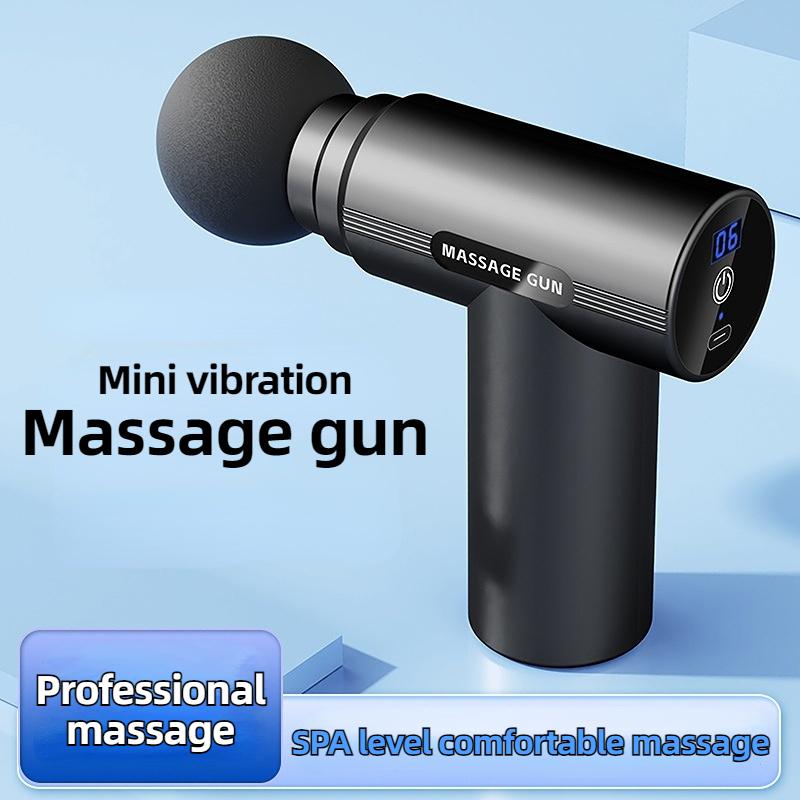 USB Mini Massage Gun Fascia Maschine Muskel Entspannung Vibrations Pistole Stange Massage Fitness Ausrüstung Neck Greifen Fascia Gun