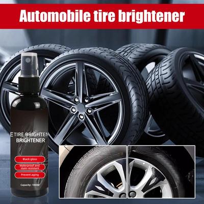 Tire Shine Spray 100ml High Shine Tire Spray Wheel Dressing Cleaner Tire Coating Tire And Wheel Care For Cars Trucks SUVs RVs