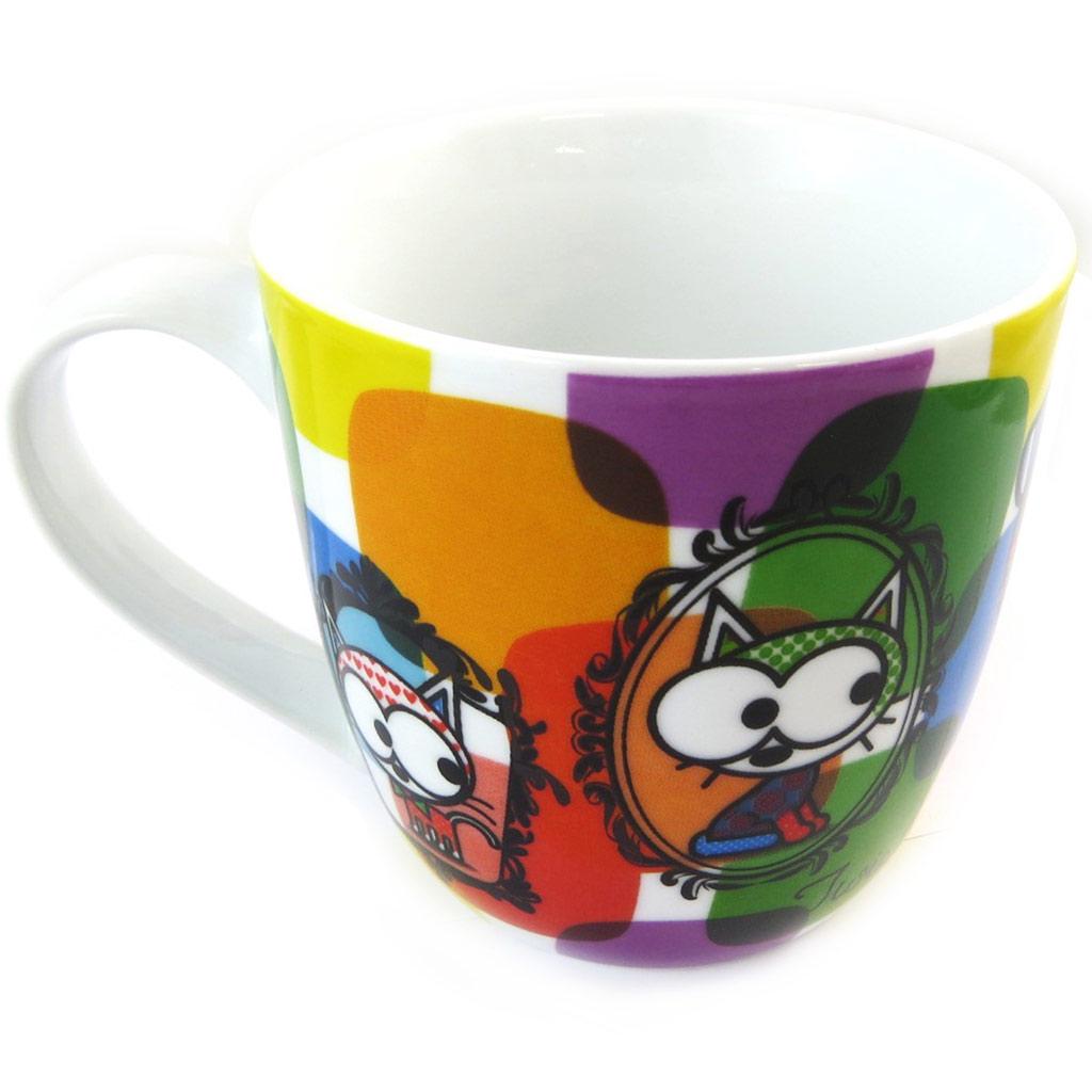 Les Trésors De Lily [N5668] - Mug porcelaine 'Chien et Chat Lolita' multicolore