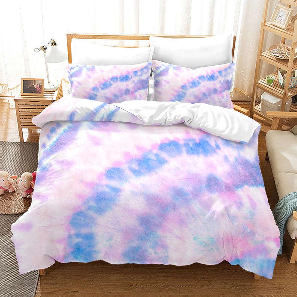 Dream Halo Dyeing Bedding Set Single Double Twin Size For Girls Kids Beauty Home Decor Soft Bedclothes Colorful Duvet Cover Set