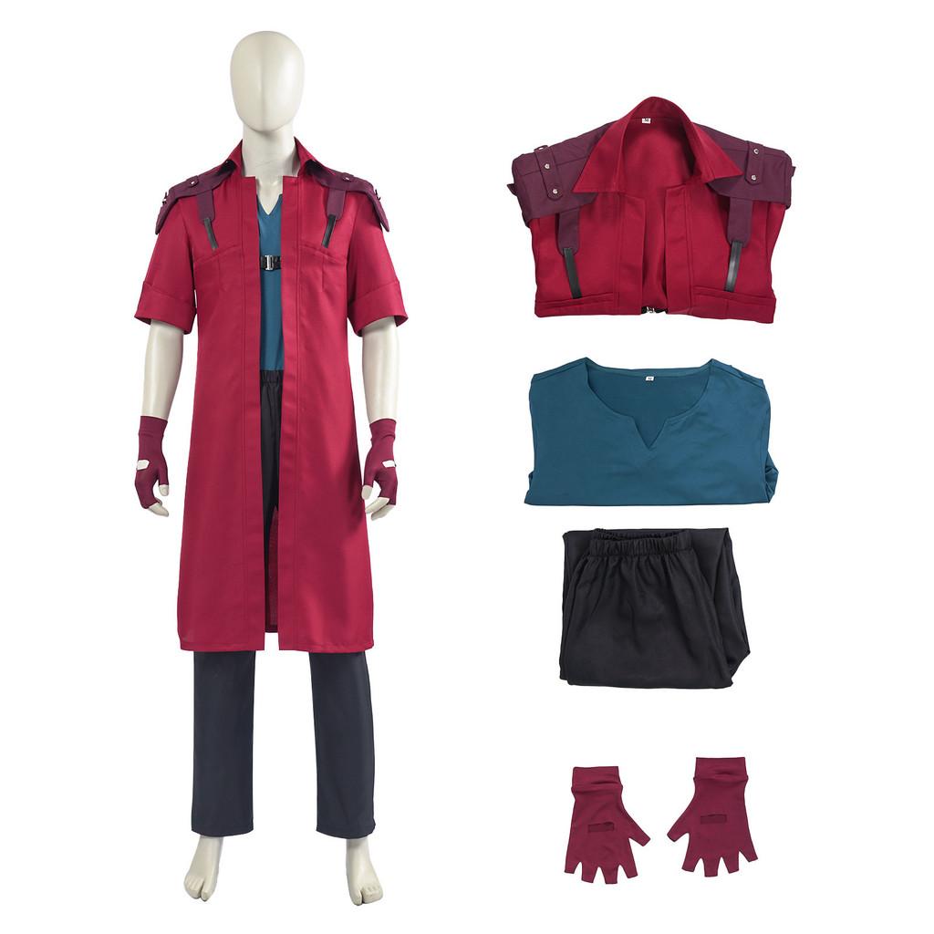 Cosplay kostým Dante z Devil May Cry z polyesterové látky pro anime role play