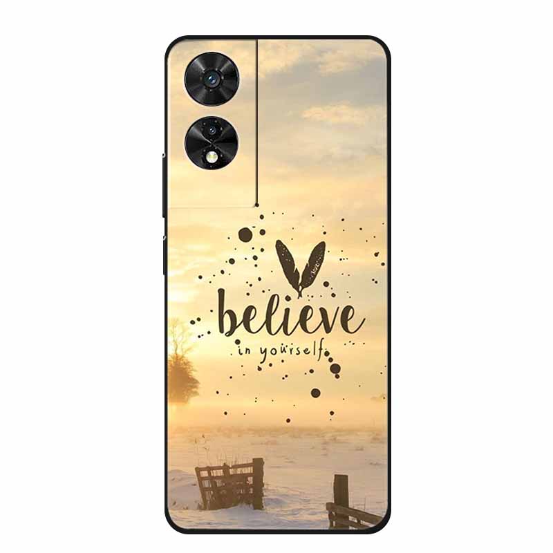 For TCL 505 Case Cartoon Pattern Black Silicone Luxury Phone Cases for TCL 505 Shockproof Soft Covers for TCL 505 TPU Funda Capa