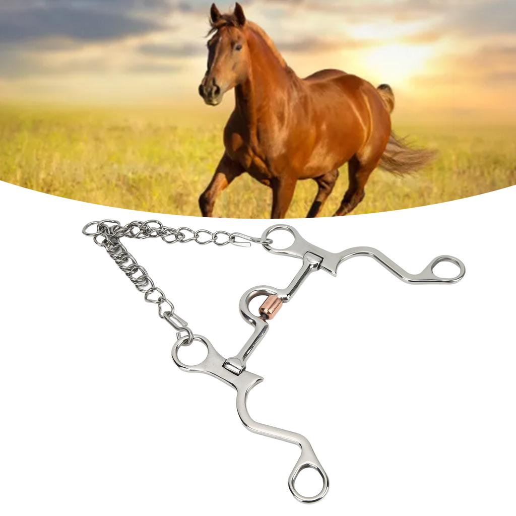 Pelham Bit Strong Fine Workmanship Stainless Steel Horse Bit for Horse Riding Equestrian Performance