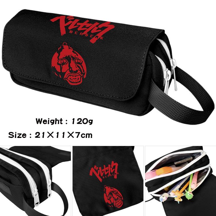 Piśmienne etui na długopisy z zamkiem błyskawicznym Cartoon Pen Case Anime Berserk School Supplies