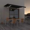 Maison Exclusive - Auvent Manuel Rétractable Avec LED 400x350 Cm Anthracite