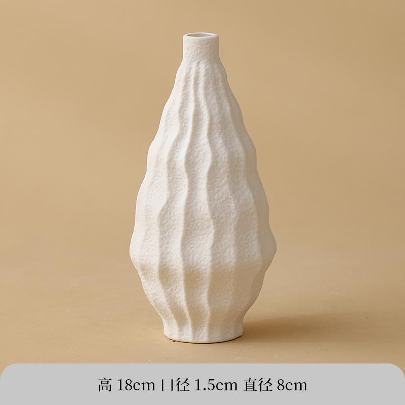 

Керамическая белая ваза Дом Гостиная Пластиковая Шикарная Ваза Сосуды для гидропоники Вставка сухоцветов Горшок Настольный декор Украшения