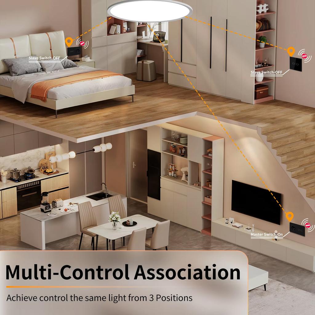 BSEED 1/2/3Gang Zigbee Wall Touch Switches Plus EU Sockets Double Triple Light Switches Tuya Smart Life App Neutral Required