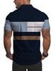 Printed Design – Not Textured Men's Quick-Dry Stretch Digital Print Short Sleeve Business Casual