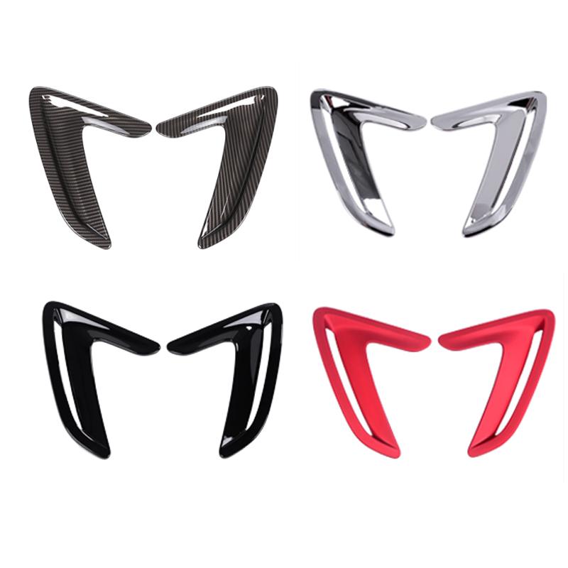 Dla BMW 3 GT F34 Chrome czarny błyszczący na boczny nawiew samochodu przepływ powietrza błotnik wlotu dekoracja pokrywa koło naklejka na przedni zderzak