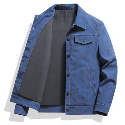 Jacke Herren Neue Herbstmantel Große Größe Koreanische Version des Casual Revers Top Herren