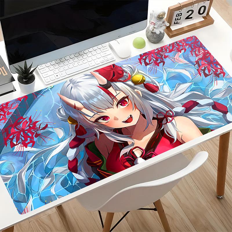 Kawaii Mouse Pad Hololive Nakiri Ayame Game Essential Xxl Extended Desk Mat Laptop Carpet Gaming Accessories Cute Anime Mousepad