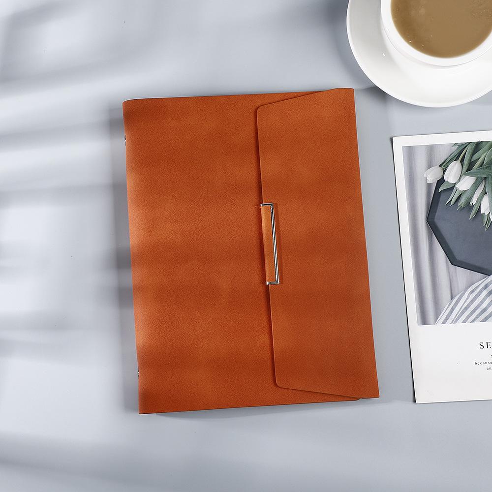 A5 Tri-fold Loose-leaf Notebook & Notepad for Business Meetings with Customizable Logo, Gift Box Set