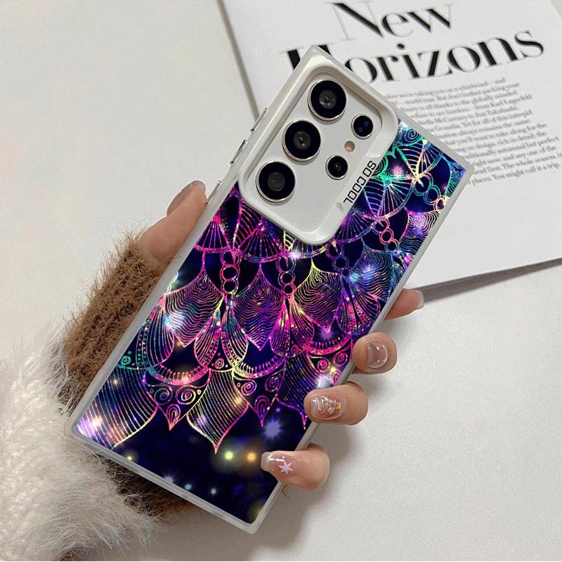 Mandala Sunflower Dreamy Style Shockproof Phone Case for Samsung Galaxy S26 Edge S25 Ultra S24 FE S23 Plus S21 Cover Anti Fall F