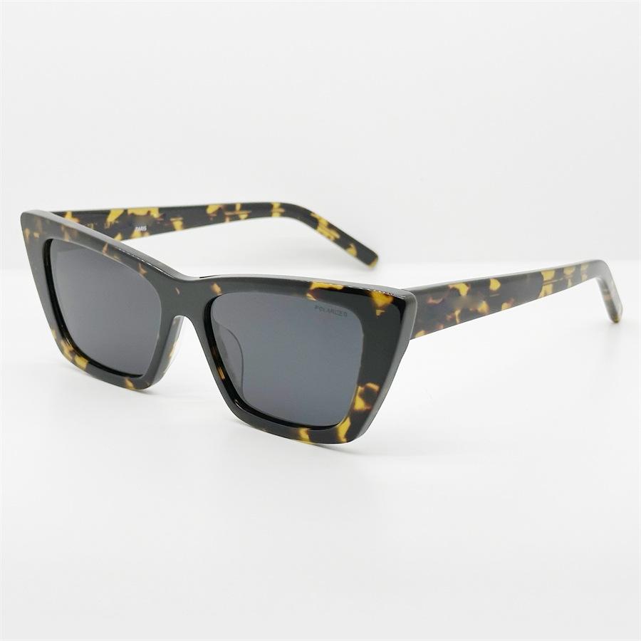 Trendy Yangshulun cat-eye black sunglasses, super cool and unique, round-face sunglasses, same style as popular with female influencers, makes the