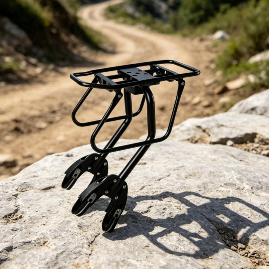 Rear Two-Wheel Rack with Side Supports Heavy-Duty Cargo