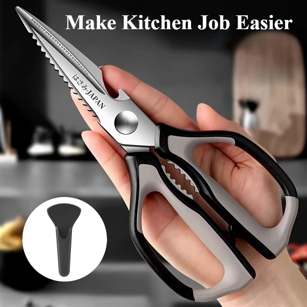 Professional Stainless Steel Kitchen Scissors: Ultra-sharp for Effortlessly Cutting Bones Meat and Vegetables5