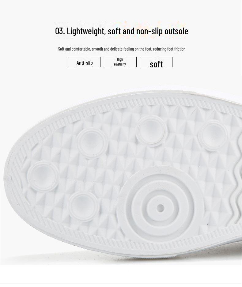 2024 Men's Korean Style White Low-Top Casual Breathable Shoes for Autumn/Winter