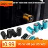 2025 Hot 4Pcs Matte Metal Car Wheel Tire Valve Caps For Mercedes Benz W210 W211 W212 W176 W164 C180 W222 CLK Air Nozzle Cover Ac