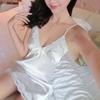 Sleeveless Lingerie for Women Lace Silk Satin Ladies Nightwear Skirt Nightdress Sleepwear
