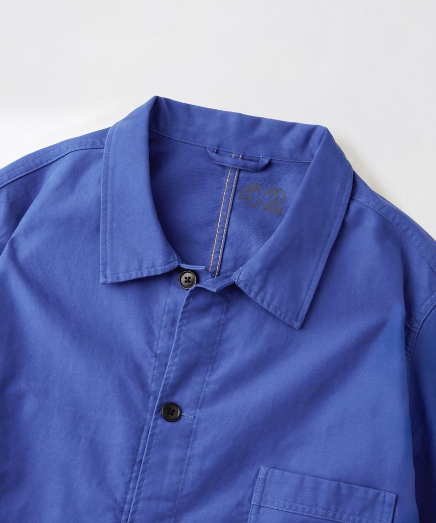 OUTSTANDING [Mut Lab] Moleskin French Work Jacket_Washed Blue