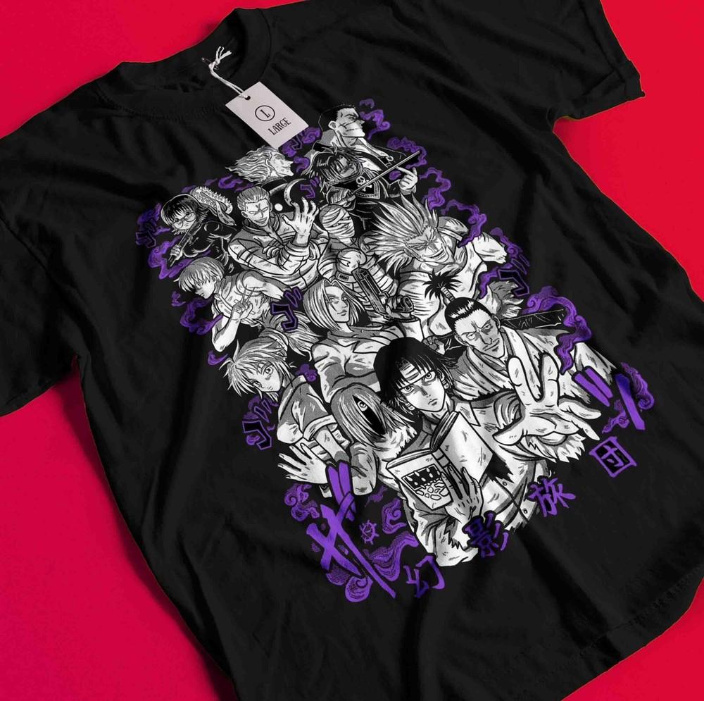 Phantom Troupe Shirt Chrollo Tshirt Hisoka T-Shirt Kurapika Killua Ilumi Meruem AA68