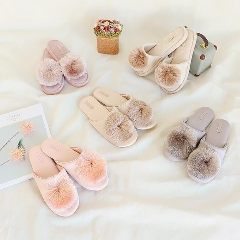 Home Office Interfloor Noise Prevention Cushion Mink Drop Slippers Mink Gold 4690₽