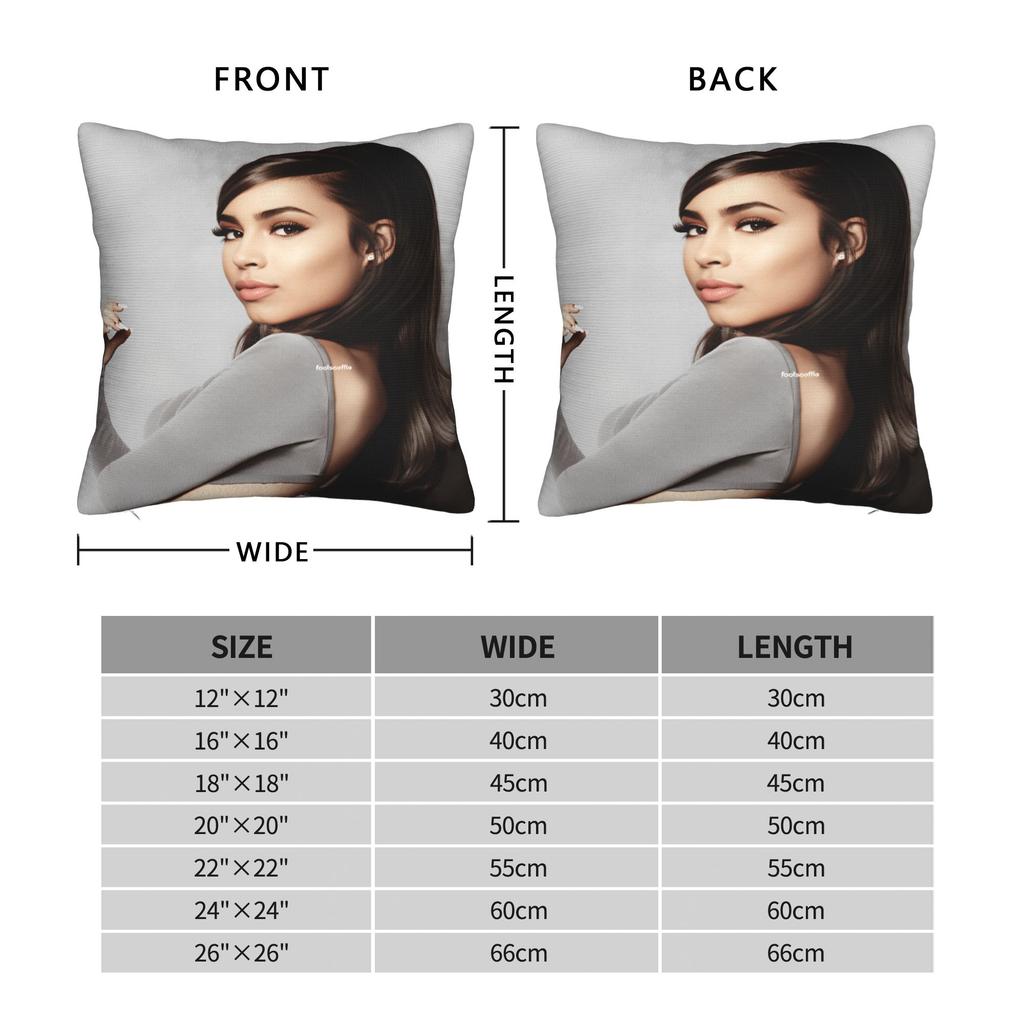 Actor S-Sofia C-Carson Pillow Cover  Novelty Pillow Case For Living Room Chair Soft Cushion Cover Birthday Present