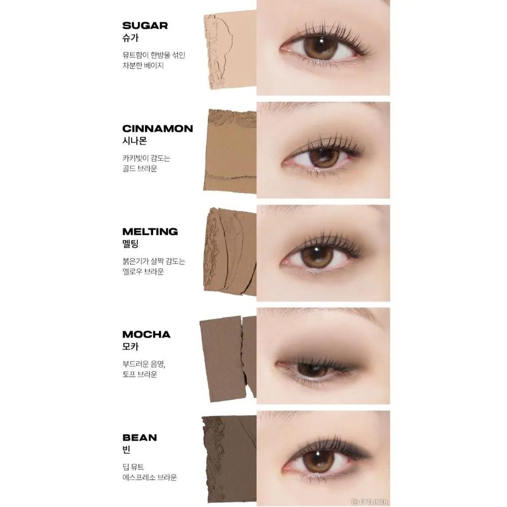 ABOUT TONE Return Basic Shadow Warm Tone Palette 5 Cappuccino
