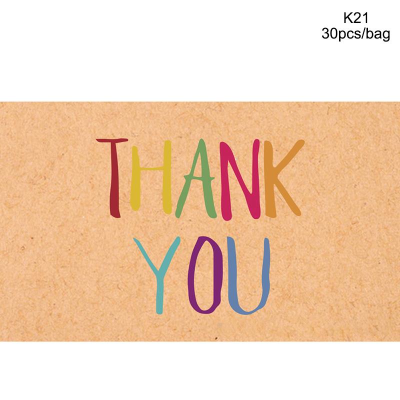 50/100/500ST Tack för din beställning Affärskort Shopping Köp Tack Hälsningskort Uppskattningskort För Små Företag